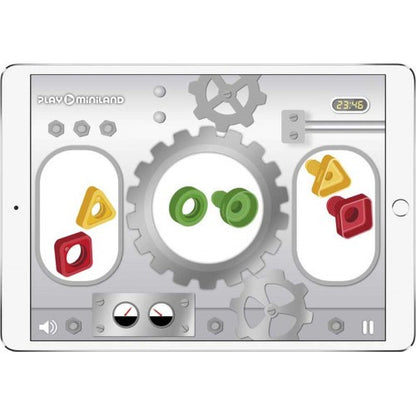 Miniland Aptitude Eco Activity Nuts and Bolts & Cards, 28 pcs