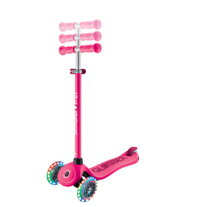 Globber - GO UP SPORTY Lights  360 - Fuchsia/Dark Pink