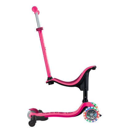 Globber - GO UP SPORTY Lights  360 - Fuchsia/Dark Pink