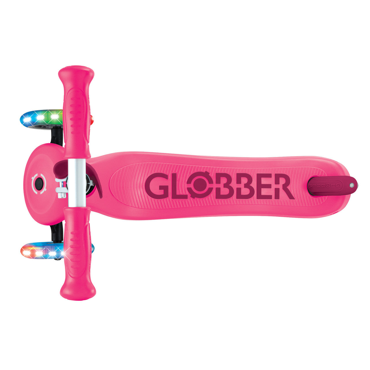 Globber - GO UP SPORTY Lights  360 - Fuchsia/Dark Pink