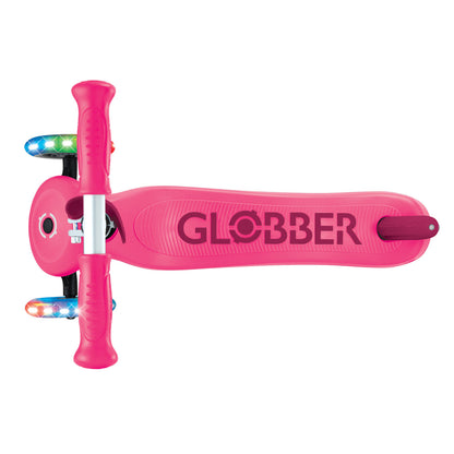 Globber - GO UP SPORTY Lights  360 - Fuchsia/Dark Pink