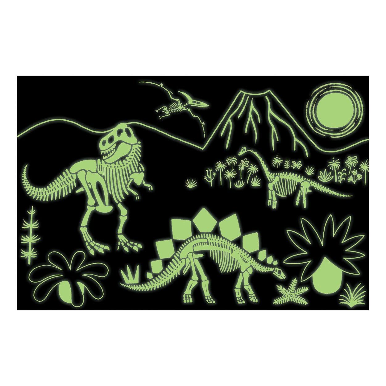 Mudpuppy 100pc - Glow Puzzle: Dinosaur