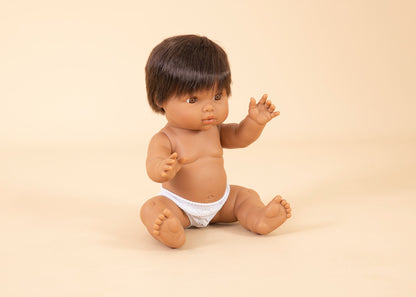 Mini Colettos – Brunette Hispanic Boy Doll - Luka 34cm