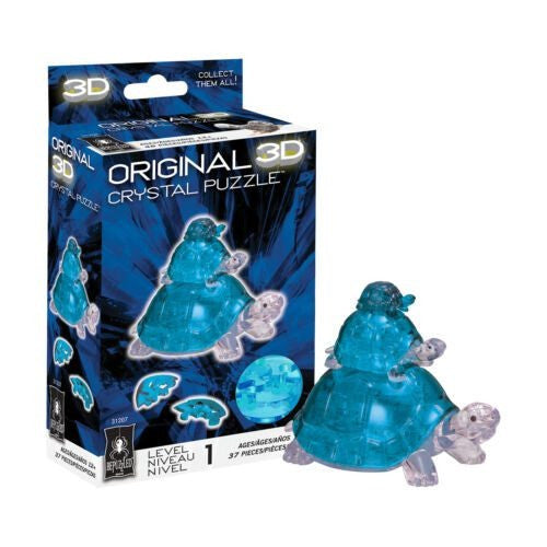 Crystal Puzzle 3D - Blue Turtles 48 piece