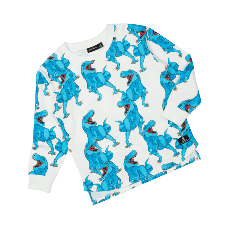Blue Rex Roar Long Sleeve T-shirt