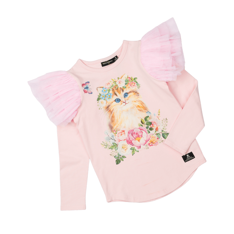 Kitty Kat Long Sleeve T-Shirt - Teen