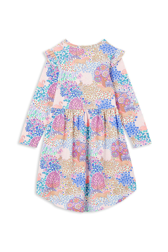 Milky - Patchwork Hi Lo Dress (sizes 2-7)