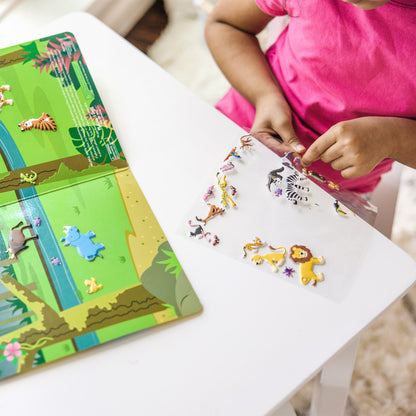 Melissa and Doug - Safari Reusable Puffy Sticker Playset