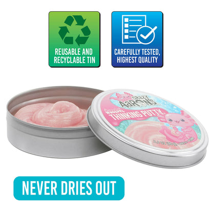Crazy Aaron's Thinking Putty - Amazing Axolotl 4" Tin