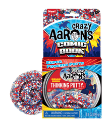 Crazy Aaron's  Thinking Putty- Trendsetters - Comic Book - 4" Tin