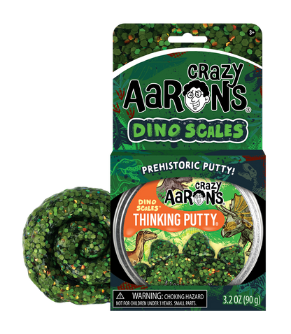 Crazy Aaron's Thinking Putty - Dino Scales 4" Tin