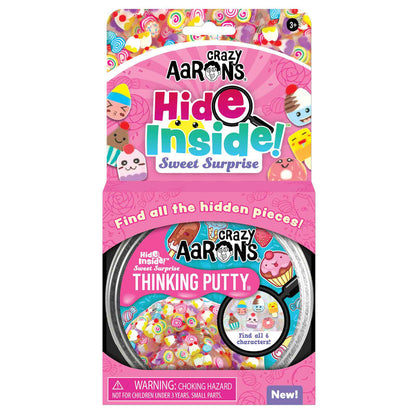 Crazy Aaron's HIDE INSIDE Thinking Putty - Sweet Surprise 4" Tin