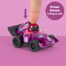 Tiger Tribe Presto Racers - Stellar Pink Purple Press - Down Racing Car