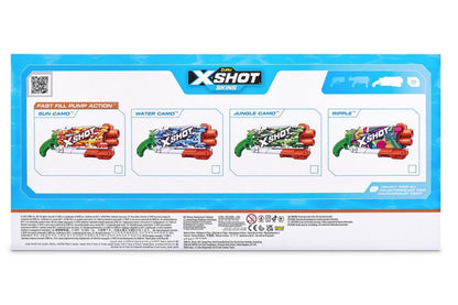 Zuru XSHOT Fast Fill Skins Water Gun - Pump Action Water Camo