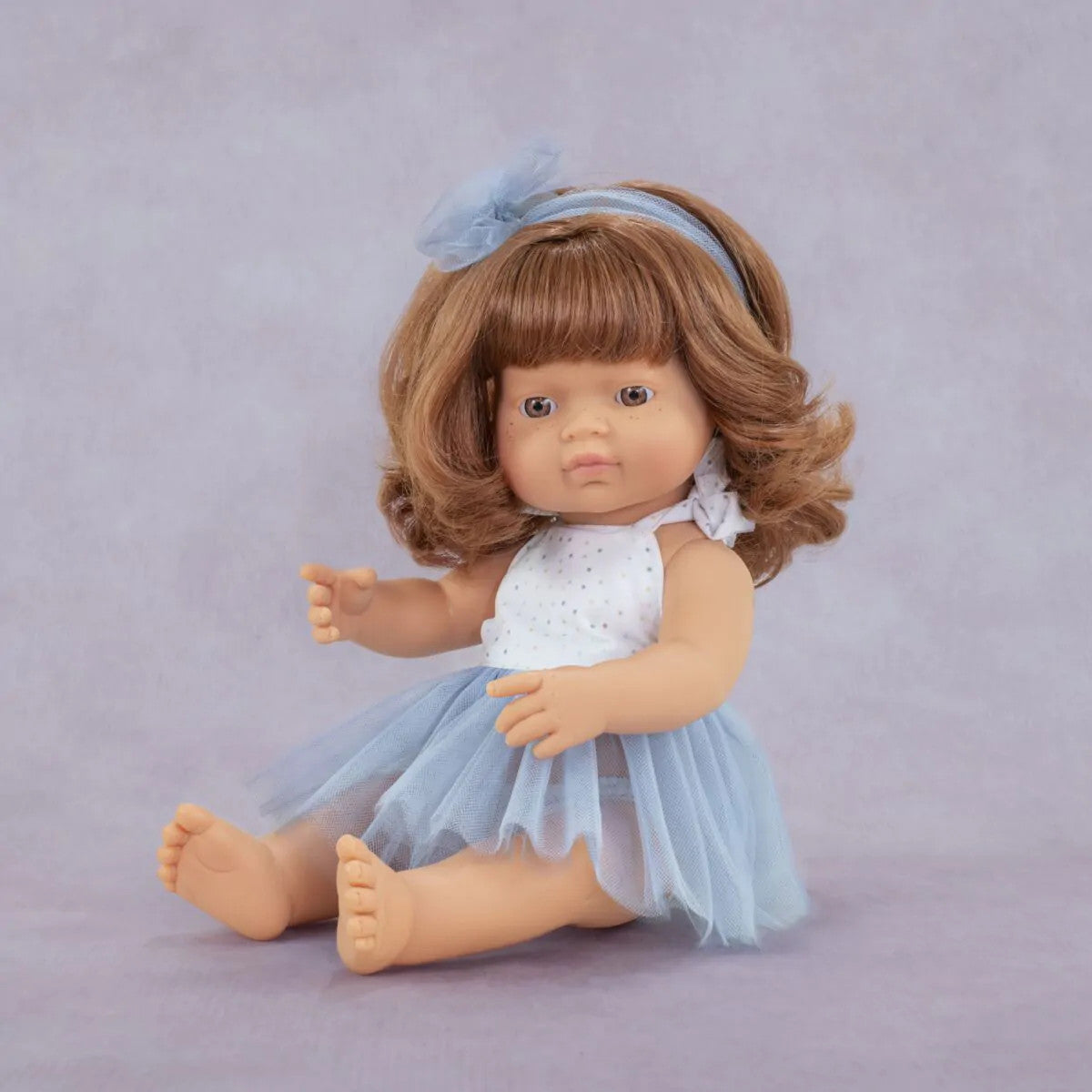 Miniland Doll 38cm - My Friends & Me - Redhead Caucasian Girl Baby Doll