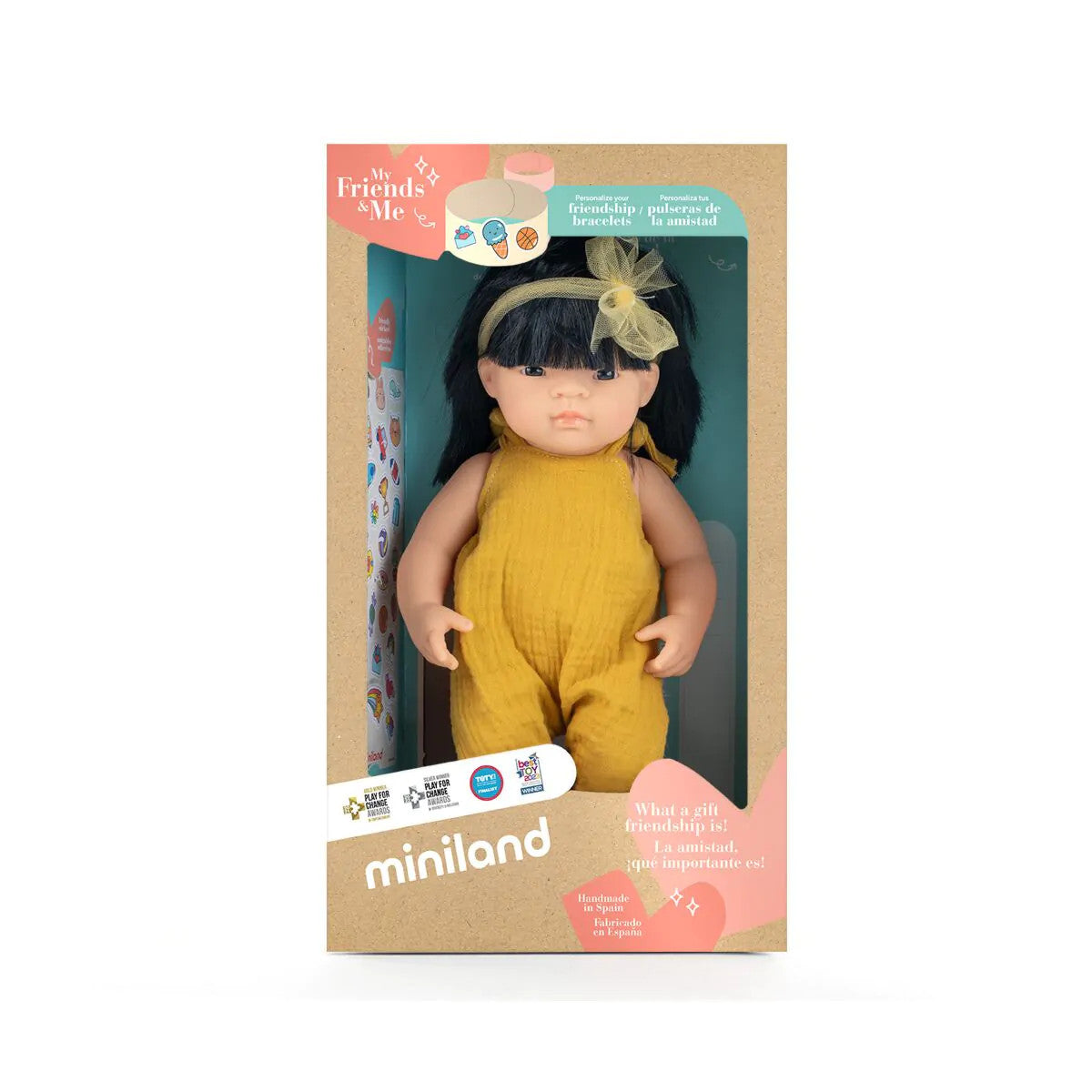 Miniland Doll 38cm - My Friends & Me - Asian Girl Baby Doll