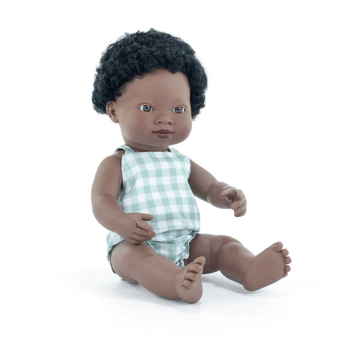 Miniland Doll 38cm - My Friends & Me - African Boy Baby Doll