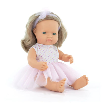 Miniland Doll 38cm - My Friends & Me - Dark Blonde Caucasian Girl Baby Doll