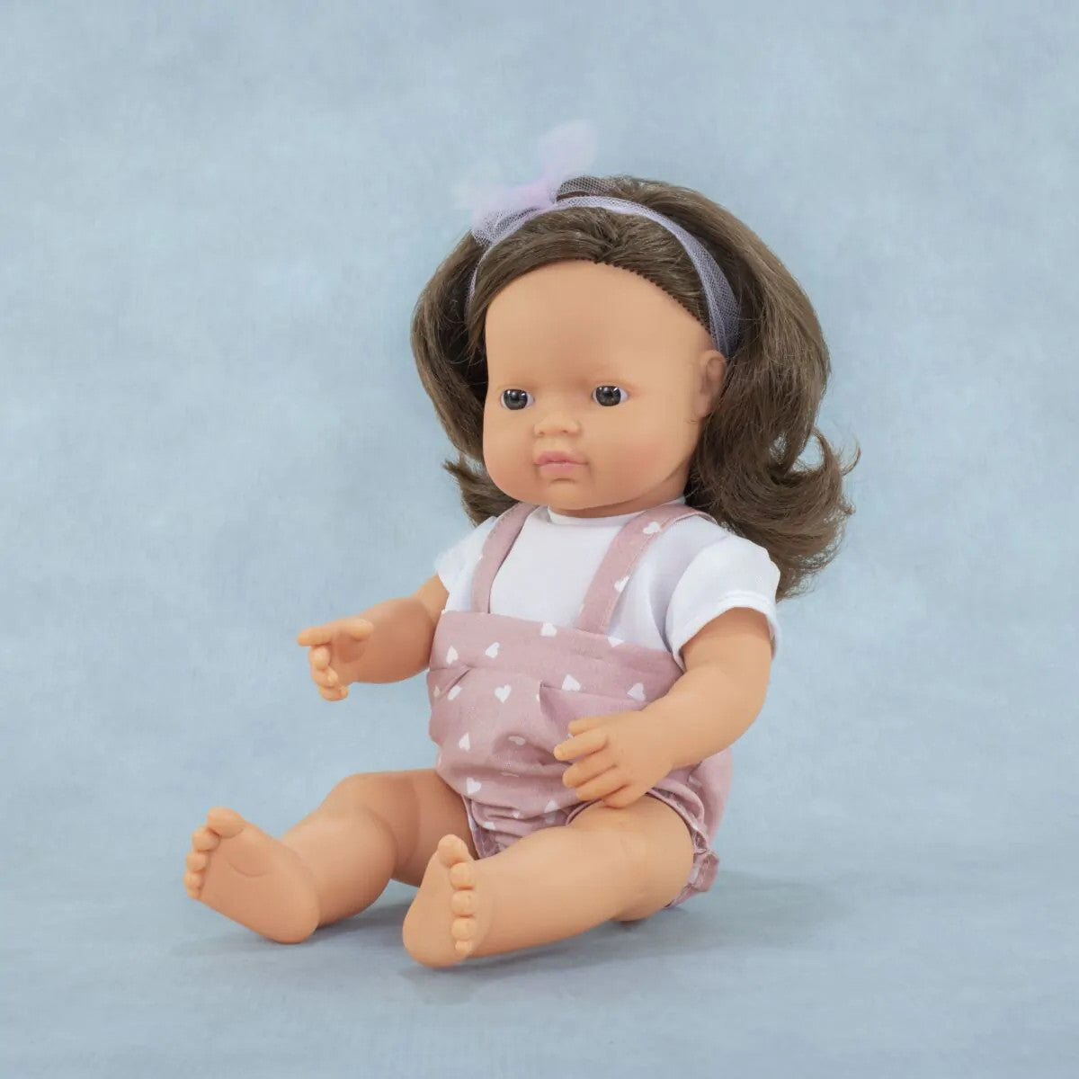 Miniland Doll 38cm - My Friends & Me - Brunette Caucasian Girl Baby Doll