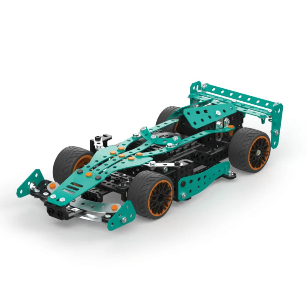 Meccano Masters - 2-in-1 Motorised Race Car STEM Building Kit 25201