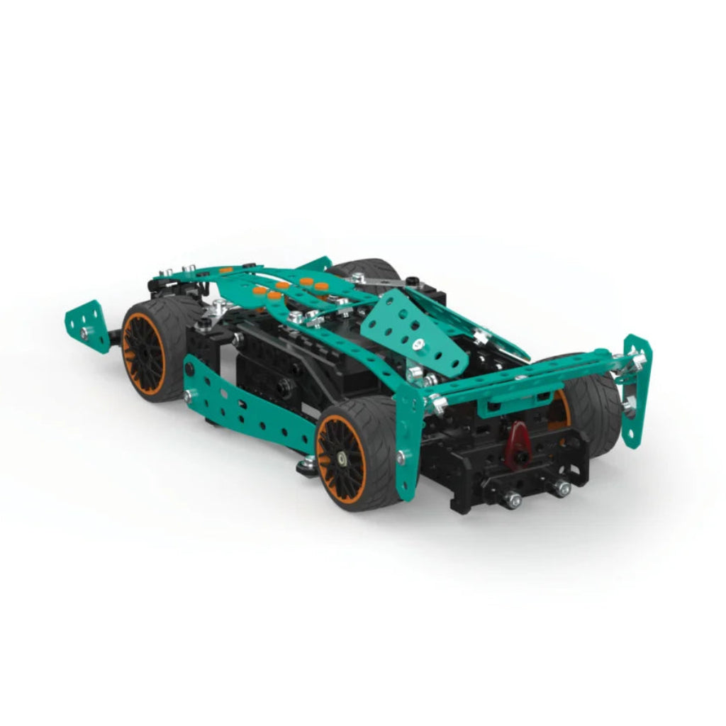 Meccano Masters - 2-in-1 Motorised Race Car STEM Building Kit 25201