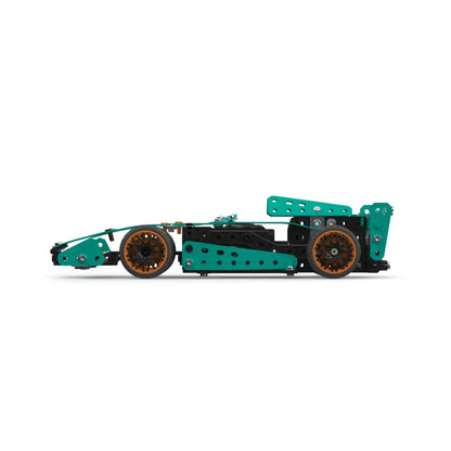 Meccano Masters - 2-in-1 Motorised Race Car STEM Building Kit 25201