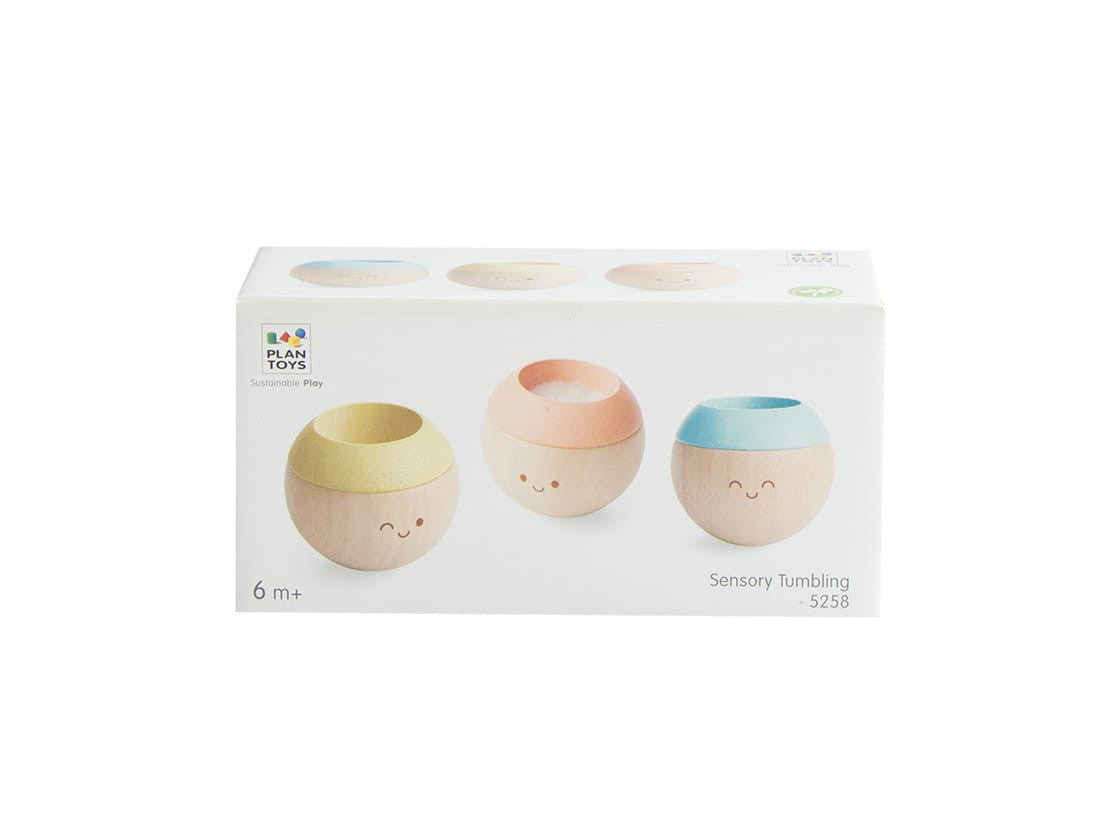 PlanToys - Sensory Tumbling Faces - Set of 3