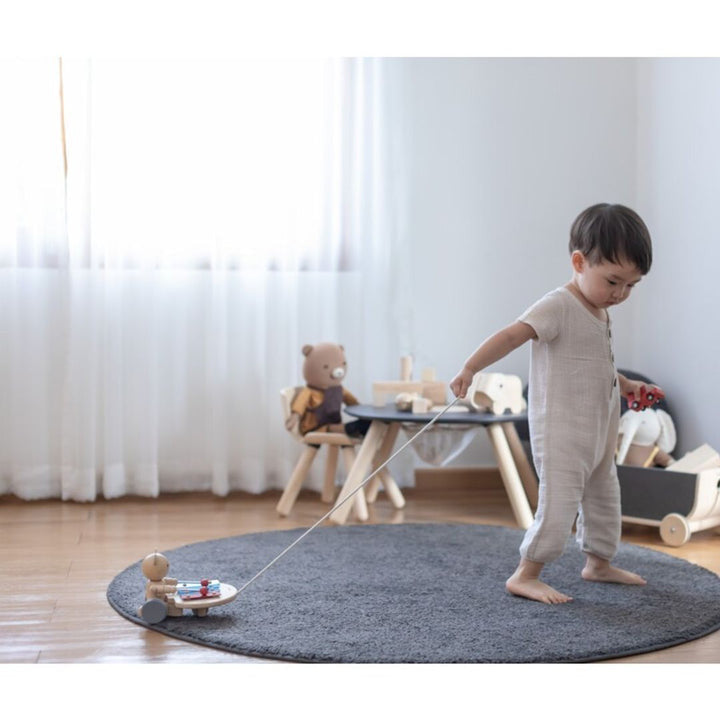 PlanToys - Pull-Along Musical Bear