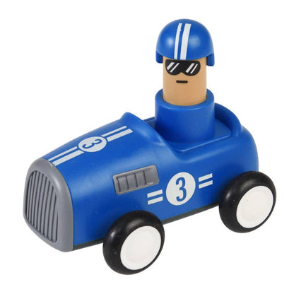 Rex London Push Down Action Racing Car - Blue