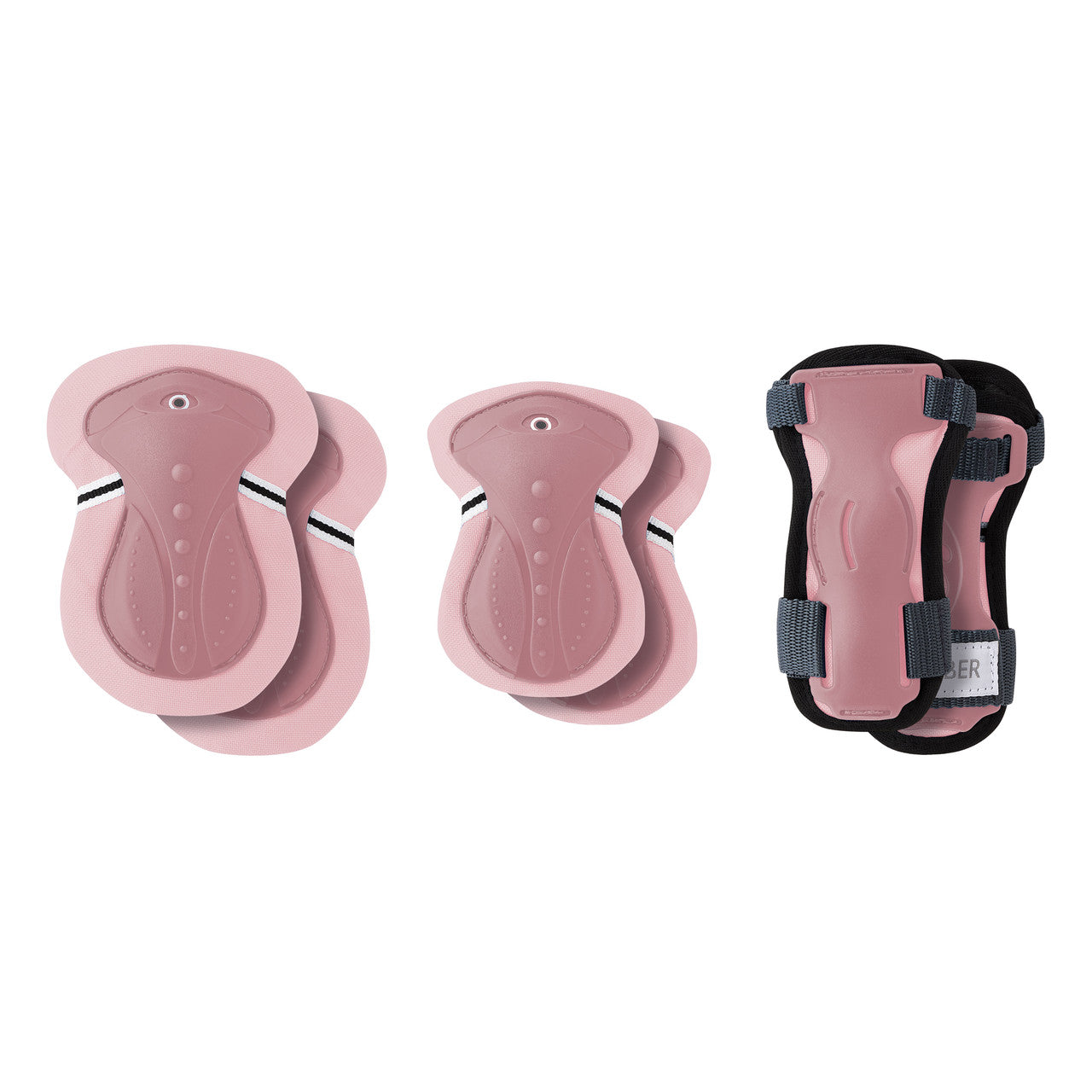 Globber - Junior Protective Pad Set (XXS, 3-7y) - Pastel Pink