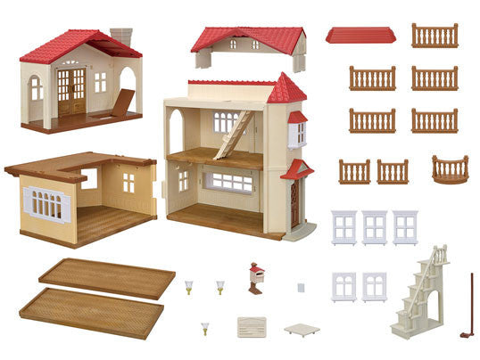 Sylvanian Families - Red Roof Country Home with Attic