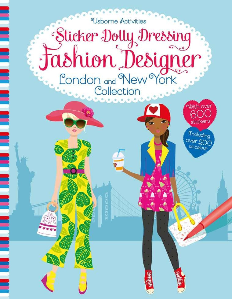 Usborne - Sticker Dolly Dressing - Fashion Designer: London and New York Collection