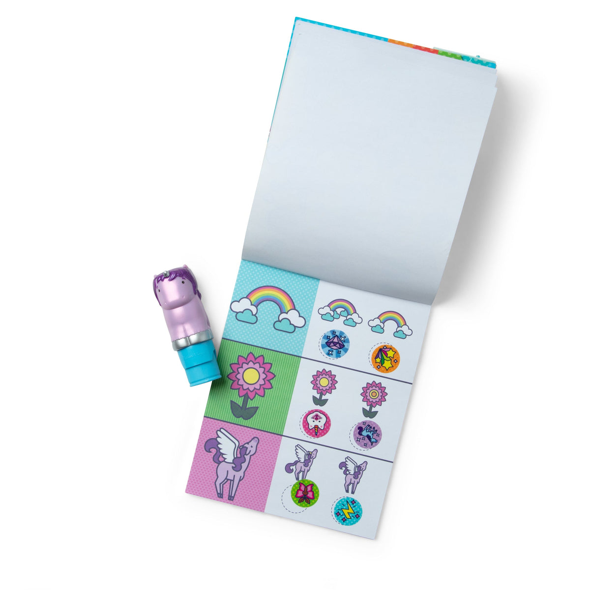 Melissa & Doug Sticker WOW! Activity Pad & Stamper - Purple Unicorn