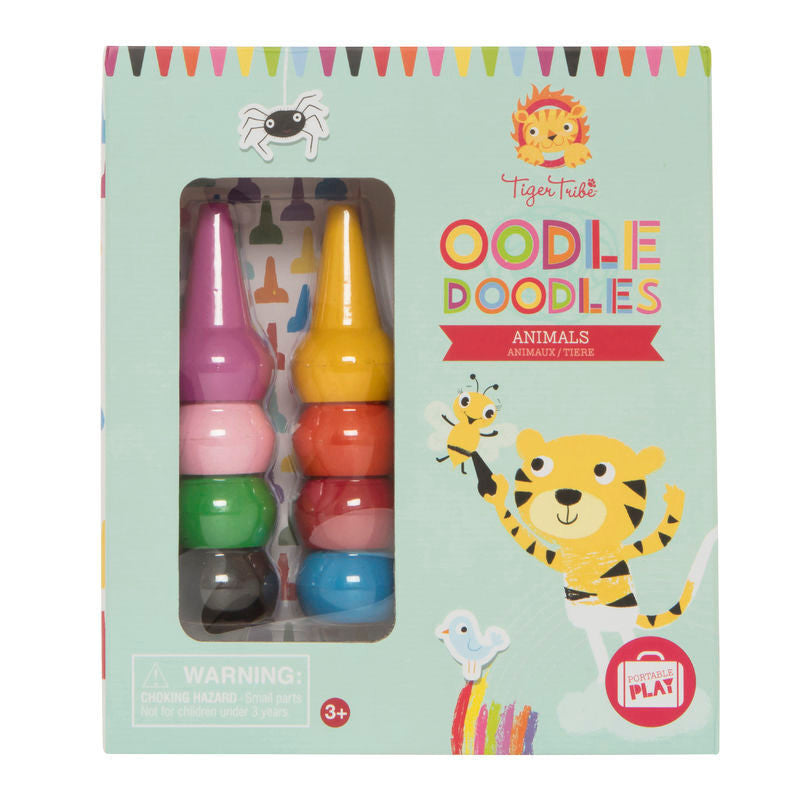 Tiger Tribe Oodle Doodle Crayon Set - Animals