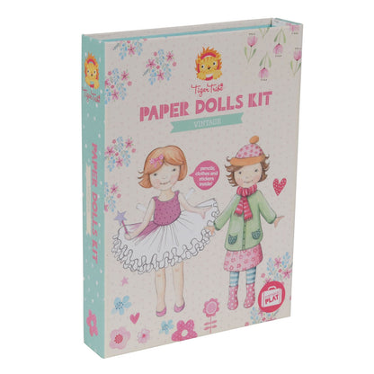 Tiger Tribe Piccolo Paper Dolls Kit - Vintage