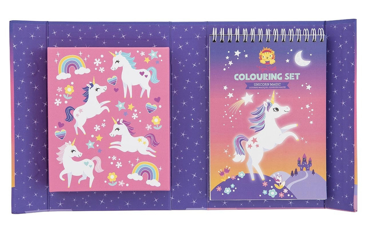 Tiger Tribe Colouring Set - Unicorn Magic