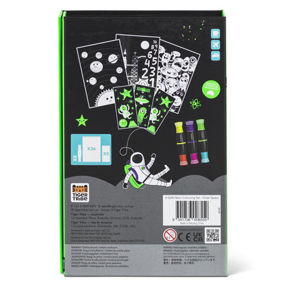 Tiger Tribe - Neon Colouring Set - Outer Space