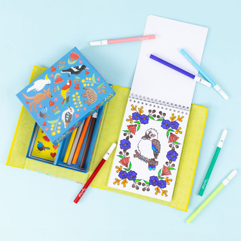 Tiger Tribe Colouring Set - Aussie Animals