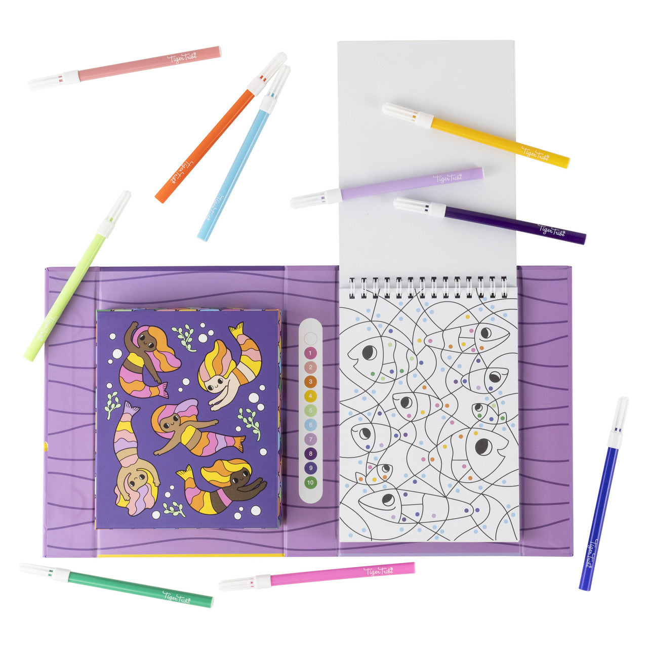 Tiger Tribe Colour by Numbers - Mermaids and Friends