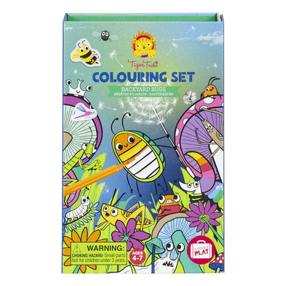 Tiger Tribe Colouring Set - Backyard Bugs