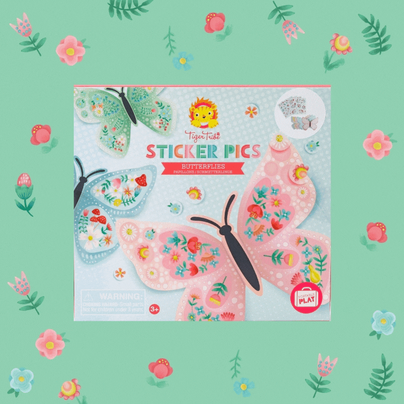 Tiger Tribe Sticker Pics - Butterflies