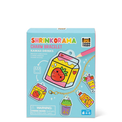 Tiger Tribe Shrinkorama - Charm Bracelet - Kawaii Drinks