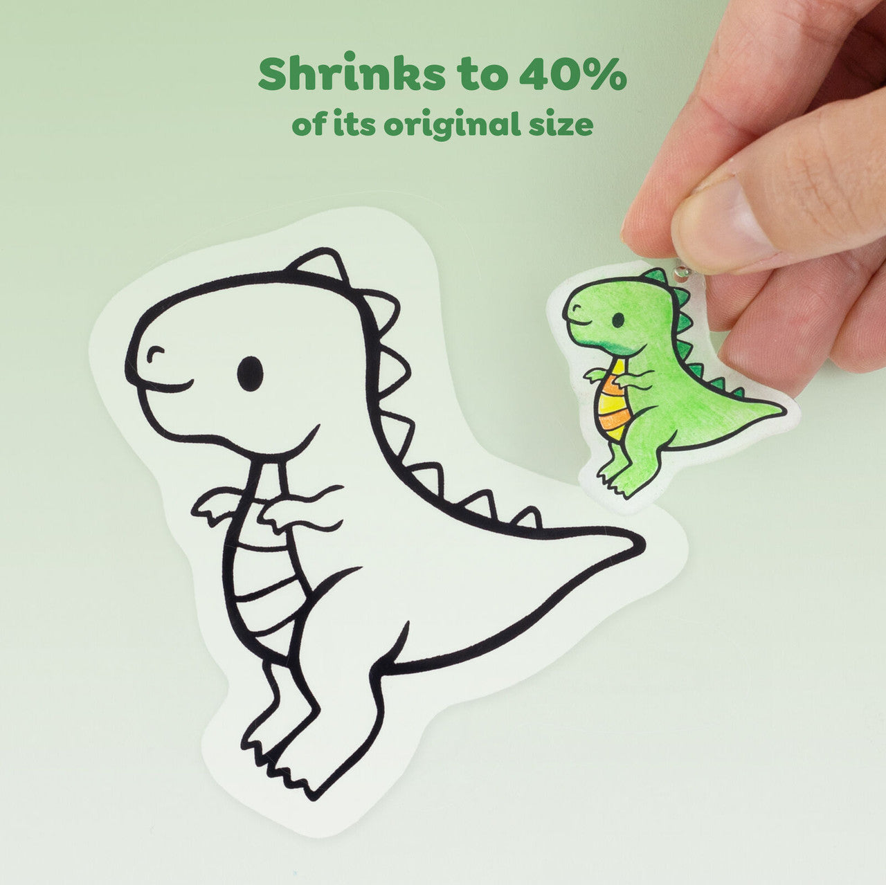 Tiger Tribe Shrinkorama - Bag Tags - Dino