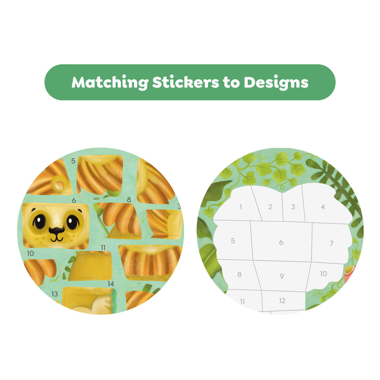 Tiger Tribe - Sticker by Numbers - Animals