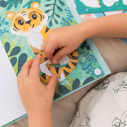 Tiger Tribe - Sticker by Numbers - Animals
