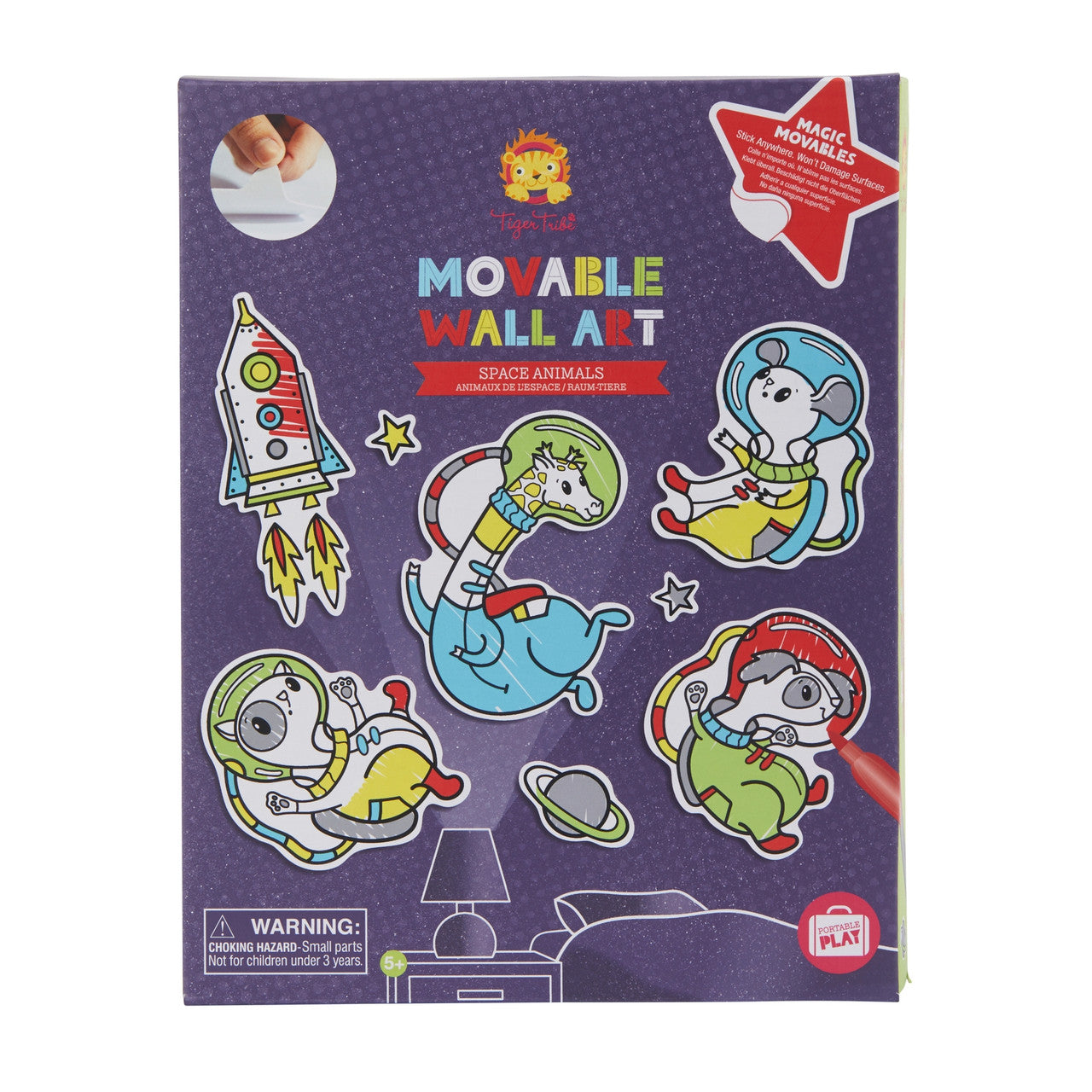 Tiger Tribe - Movable Wall Art - Space Animals