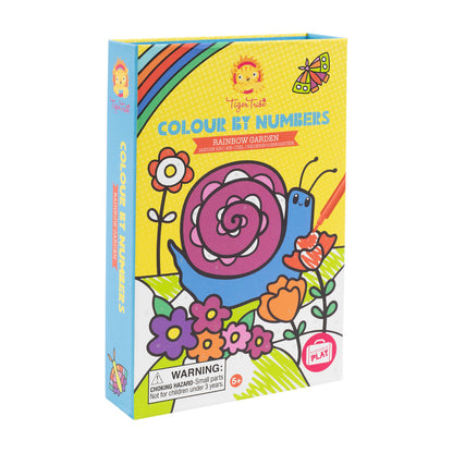 Tiger Tribe Colour by Numbers - Rainbow Garden