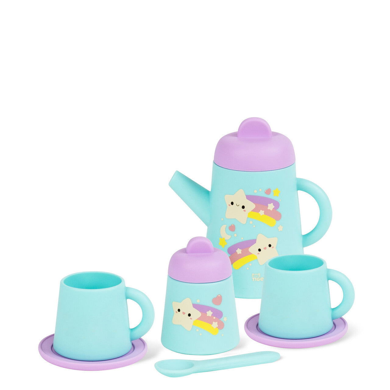 Tiger Tribe - Silicone Tea Set - Starlight Party**slight box damage on corner**