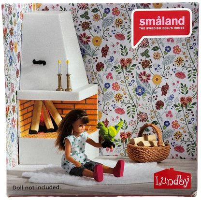 Lundby Doll's House - Smaland Fireplace Set