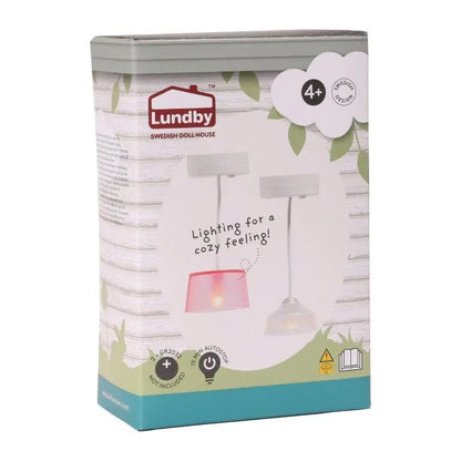 Lundby Doll's House - 2 Ceiling Lights - Battery Powered
